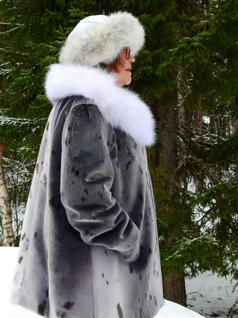 Womens Sealskin Fur Coat A Shape Pekanturkisompelufi