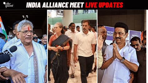 INDIA Alliance Meeting Live Updates Rahul Gandhi Sonia Gandhi MK