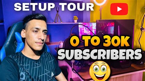 My New Gaming Pc Setup Tour 2023 0 To 30k Subscribers Gaming Setup