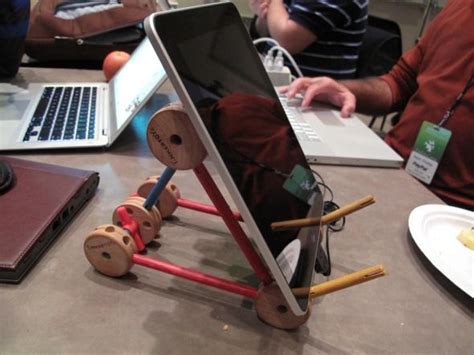 10 Examples Of Home Made Ipad Stands Ipadable Ipad Stand Tinker