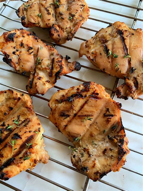 Grilled Chicken Thighs With Maple Dijon Low Carb Chicken Marinade