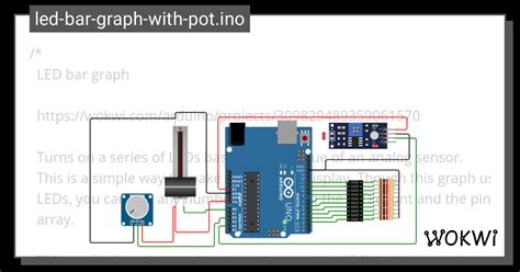 Led Bar Graph With Pot Ino Wokwi Arduino And Esp Simulator Vrogue