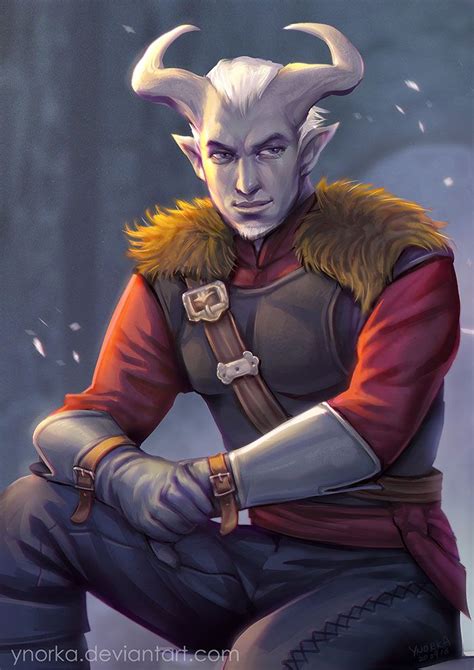 Fargus Male Tiefling Thief Rogue Smart Character Fantasy World