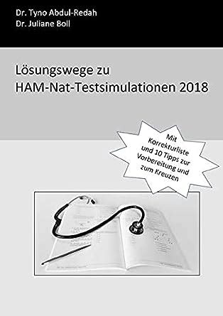 Lösungswege zu HAM Nat Testsimulationen 2018 Mit Korrekturliste und 10