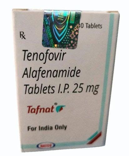 Mg Tafnat Tenofovir Alafenamide Tablets I P At Rs Box