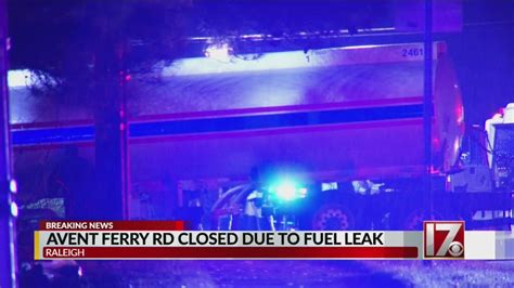 Fuel Tanker Gas Leak Shuts Down Avent Ferry Road In Raleigh Youtube