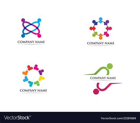 Unity People Logo And Symbol Royalty Free Vector Image