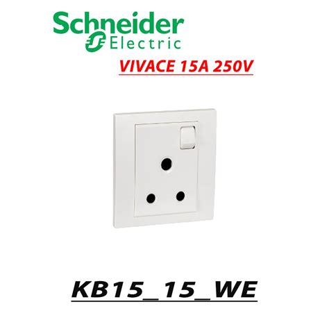 Schneider Vivace Kb1515 15a 1 Gang Switch Socket Outlets White Shopee Malaysia