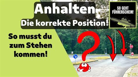 Richtig Anhalten Finde richtige Position auf der Straße