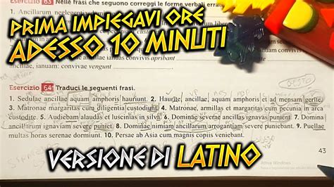 Prima Impiegavi Ore Adesso Bastano Minuti Versioni Di Latino