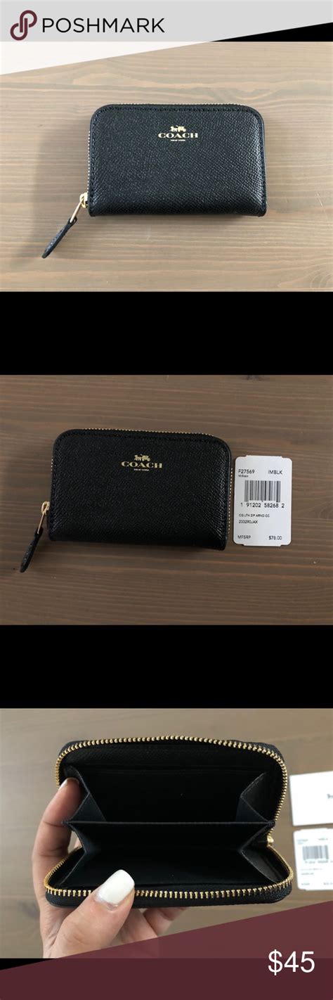 Coach Wallet Black Women Small Card Holder Small Card Holder Coach Wallet Wallet