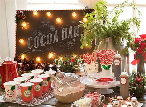Hot Chocolate Station Ideas - Christmas Party Ideas - Holiday Party ...