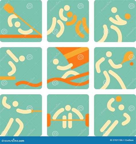 Sportpictogrammen Vector Illustratie Illustration Of Mensen 31921186