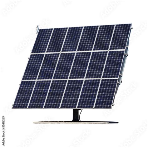 Solar Panels Isolated On White Background Stock Photo Adobe Stock