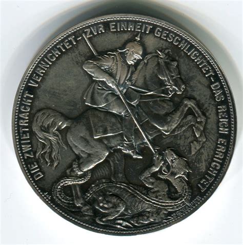 Deutsches Reich Medaille Mit Toll Erhaltenem Etui 1895 Otto Von