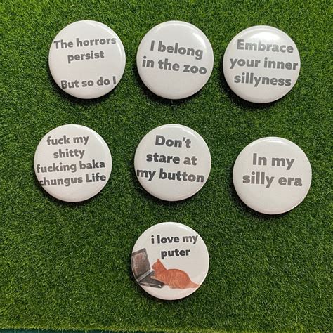 Funny Buttons - Etsy