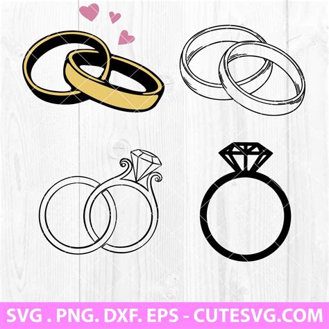 Wedding Ring Svg Diamond Ring Svg Bundle Engagement Ring