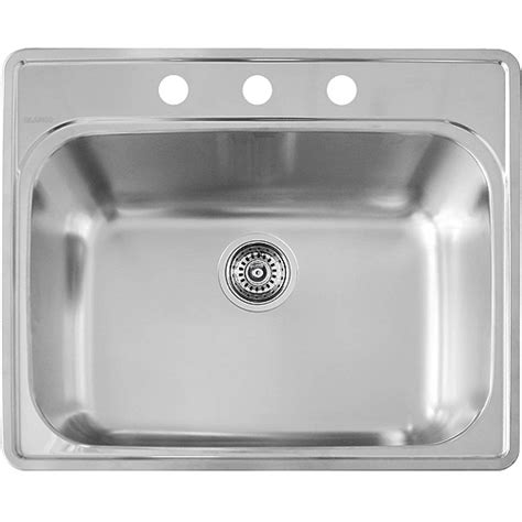 Blanco Essential Single Kitchen Sink 25 In X 21 In Stainless Steel