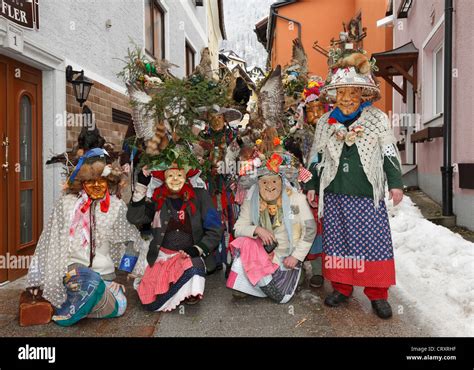 Sterreich Menschen Feiern Karneval Ebenseer Fetzenzug