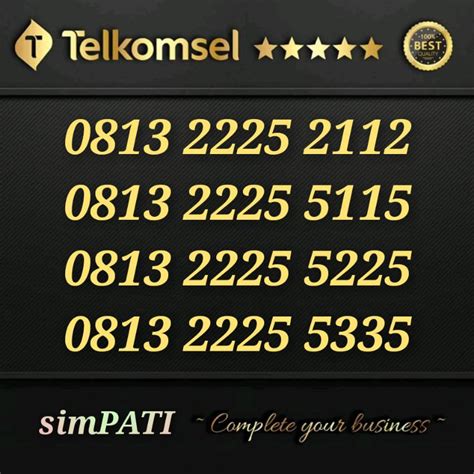 Jual Nomor Cantik Minimalis Exclusive Simpati Cantik Telkomsel Cantik