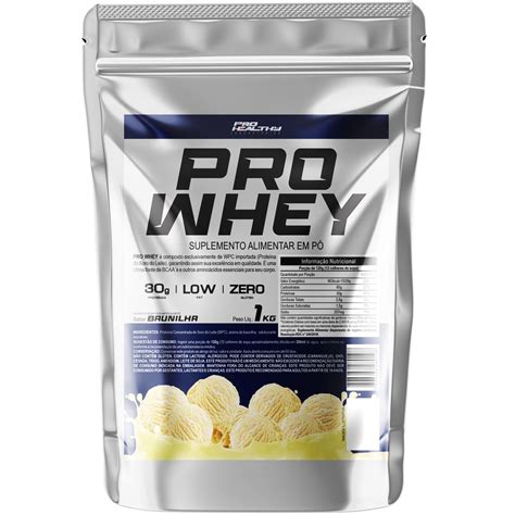 Whey Protein Concentrado Puro Refil Kg Pro Healthy Faz A Boa