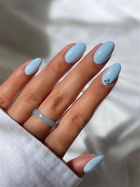 40 Delightful Blueberry Milk Nail Art Ideas To Try Womensew