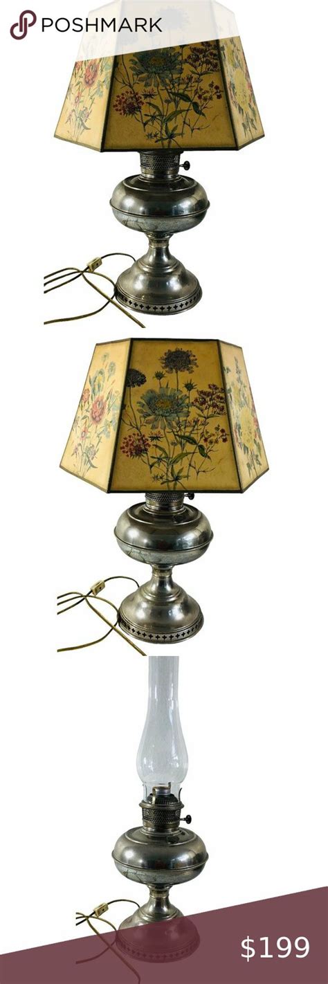 Antique Bradley Hubbard Oil Table Lamp Electrified B H Electric