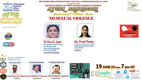 No Sexual Violence Ires Ayush Samriddhi 788 International Webinar