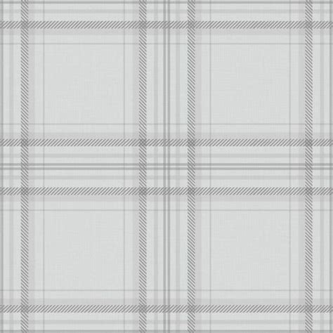 Linen Check Fabric Motif Smooth Traditional Grey Charcoal Wallpaper