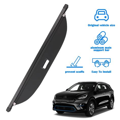 For Kia Niro Telescopic Luggage Cover Trunk Safety Protection Curtain Privacy Waterproof Cargo