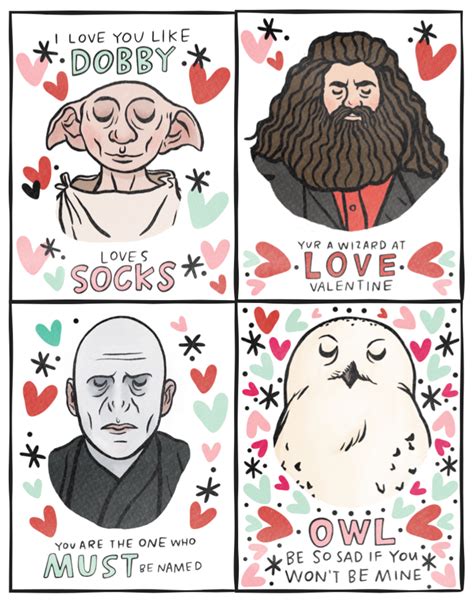 Harry Potter Valentine Printables