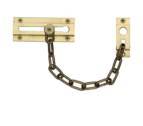 Polished Brass Door Chain V1070 Safety Chain