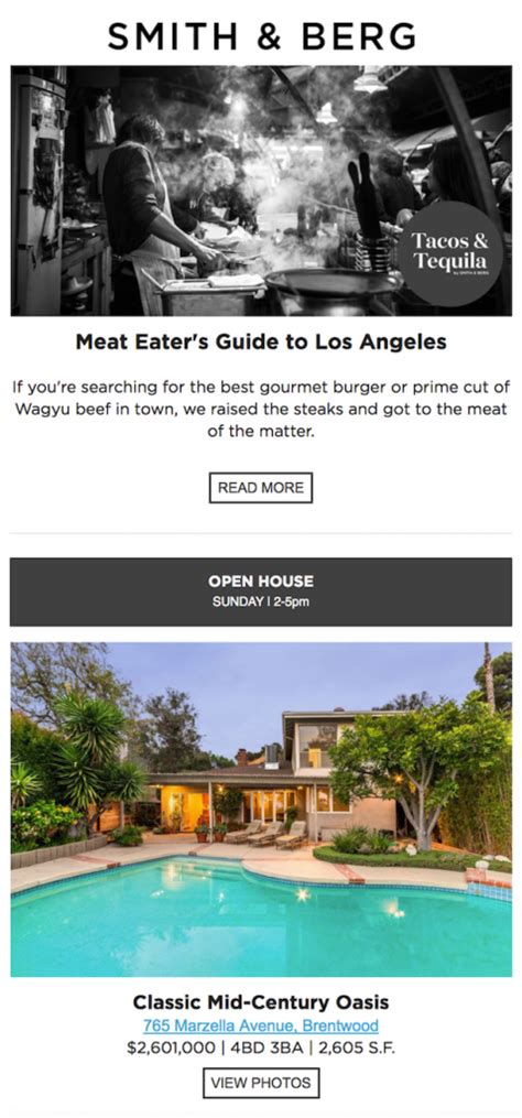 10 Well Done Real Estate Email Newsletter Examples Mailbakery