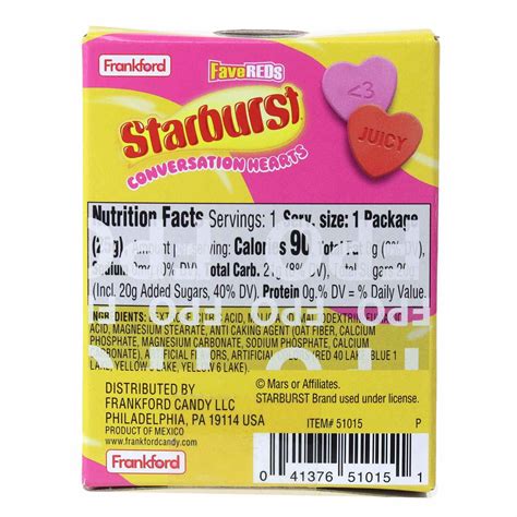 Frankford Starburst Favereds Conversation Hearts Valentines Candy