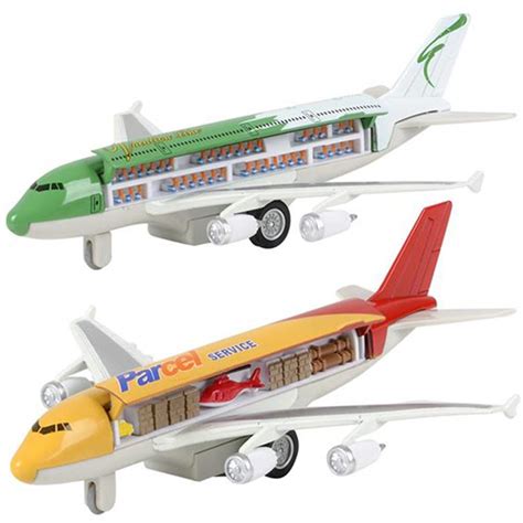 Buy ArtCreativity Diecast Pullback Super Jumbo Airplanes with 3D ...