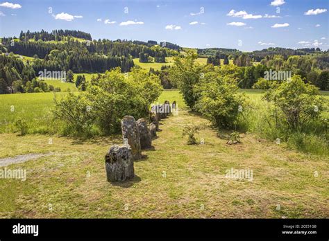 The Stone Row Of The 12 Apostles Embedded In The Lovely Low Mountain