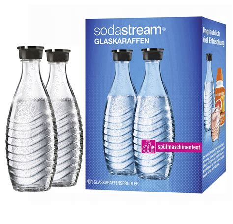 SZKLANA KARAFKA 2 SZT BUTELKA 0 6L DO SODA STREAM Sodastream Saturator