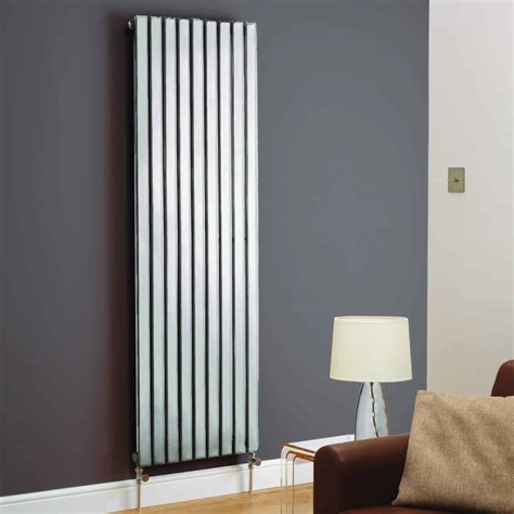 Boston Chrome Vertical Designer Radiator Poshrads