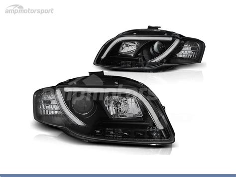 Faros Delanteros Luz Diurna Led Para Audi A B Motorsport