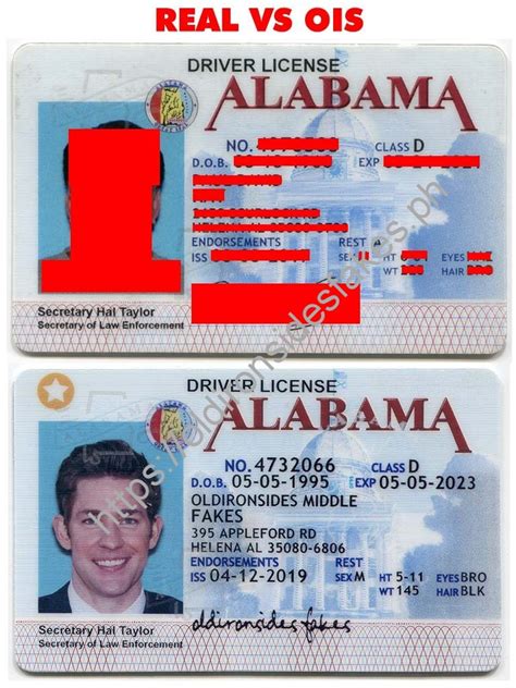 Alabama Driver Licenseal Oldlronsidesfakes Scannable Fake Drivers License Id Cards