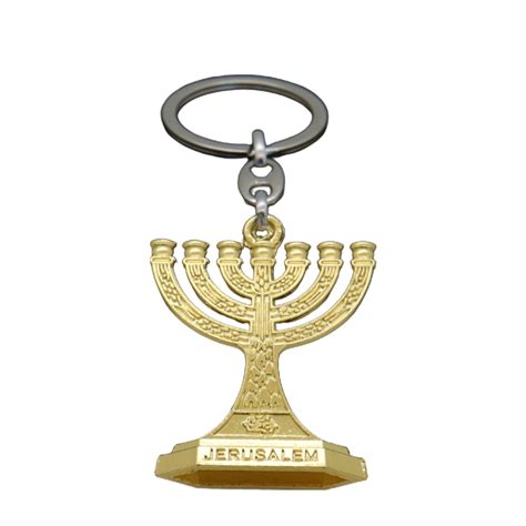 Traditional Jewish Menorah 7 Branch Candlestick Jerusalem Temple Candle