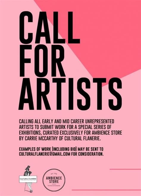 Calling All Artists Flyer Yulanda Marks