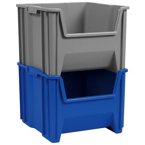 Akro Mils Stak N Store 13018 Large Storage Bins Stackable Heavy Duty