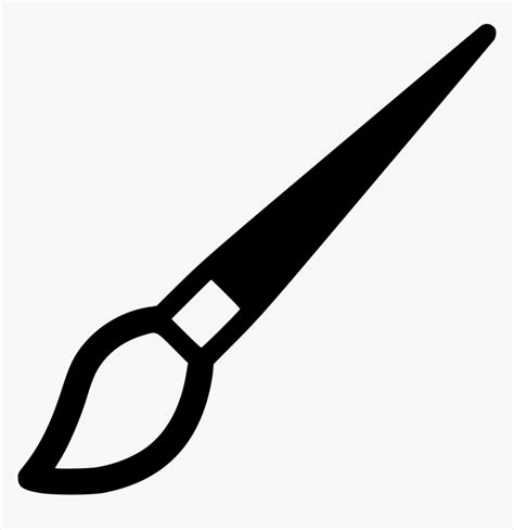 Paintbrush Black And White Png Black Transparent Paint Brush Png