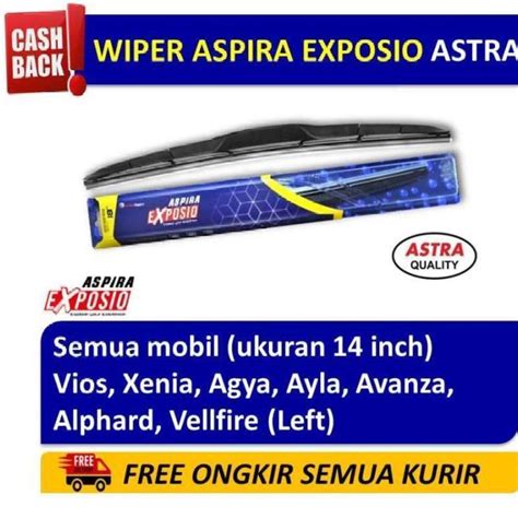 Promo Wiper Blade Hybrid Graphite Aspira Exposio Vios Xenia Agya