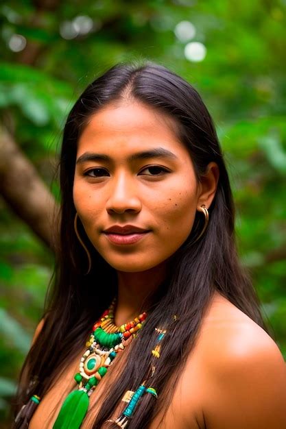 Belleza indómita del Amazonas Un retrato cautivador de una mujer