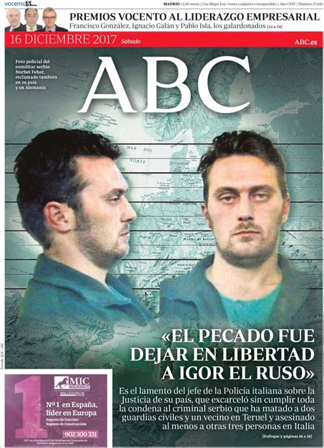 Periódico ABC España Periódicos de España Toda la prensa de hoy