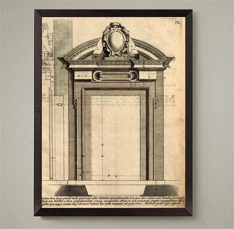 4 Set Architectural Prints European Facades Engravings Etsy