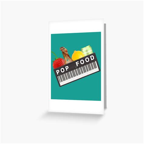 Jack Stauber Pop Food Logo Realistic Album Cover Merch Greeting Card For Sale By Mvdig