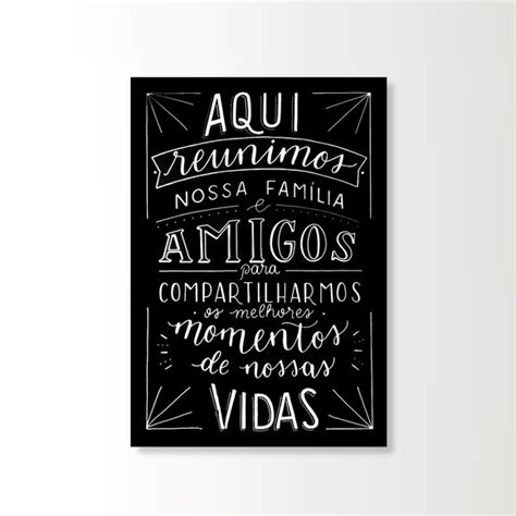 Placa Decorativa Frase Amigos Familia Área Gourmet Elo7